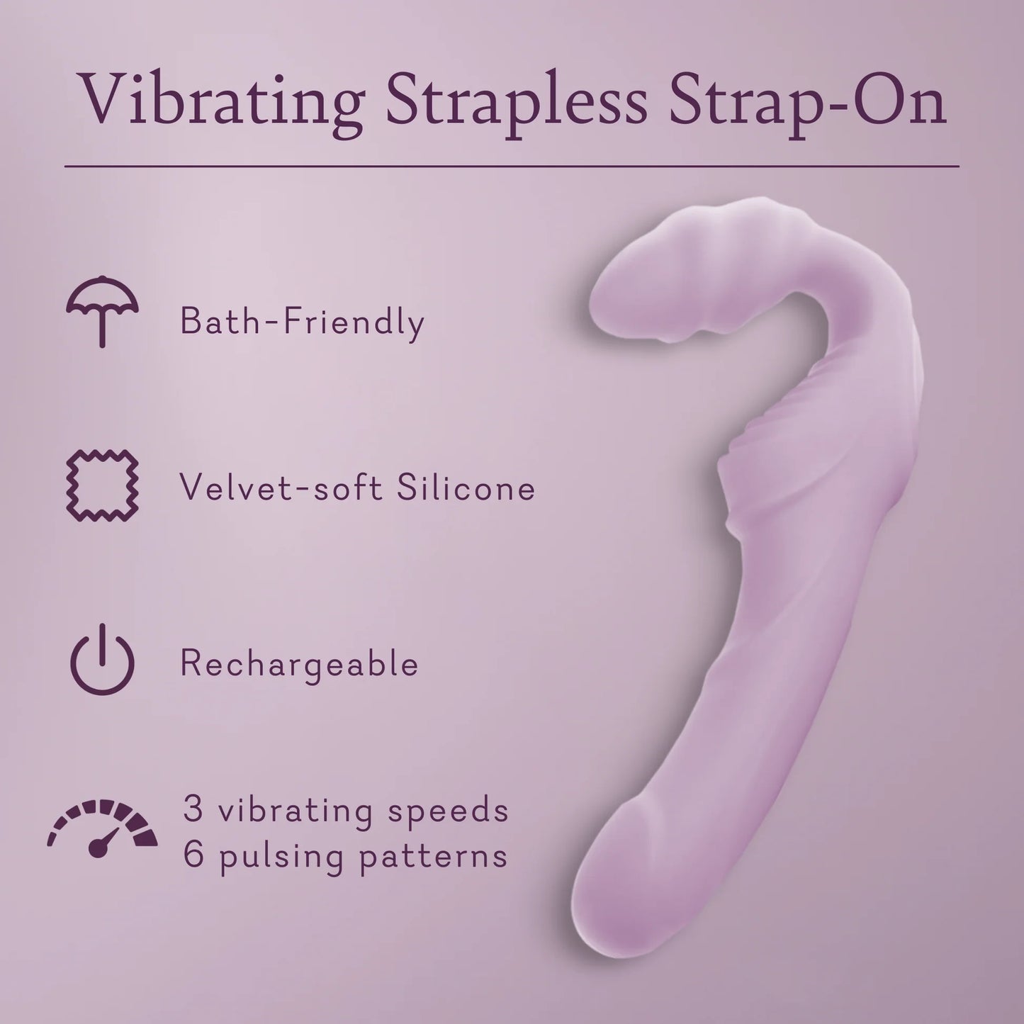 VIBRATING STRAPLESS STRAP-ON