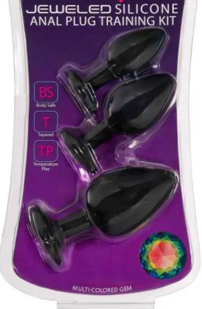 Silicone Anal Plug Training Kit